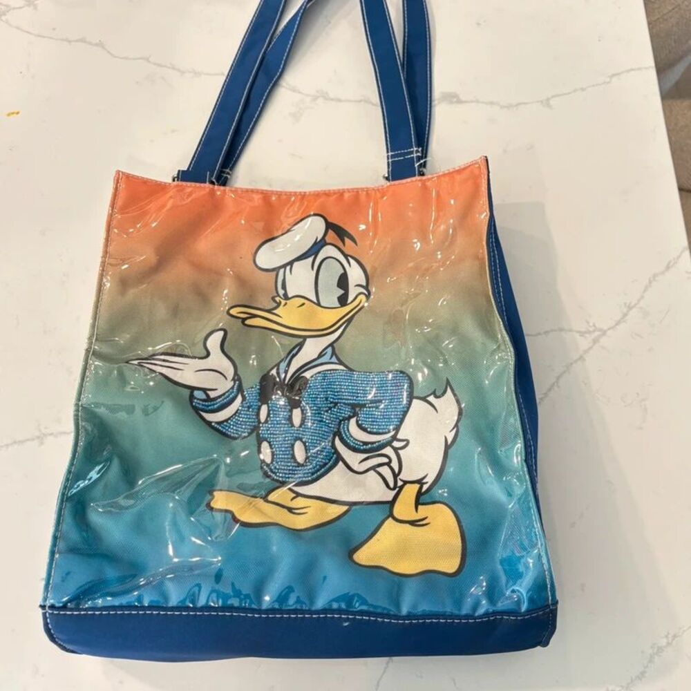 Donald Duck Disney vintage tote bedazzled